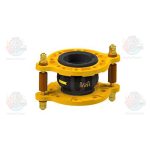 لرزه گیر لاستیکی مهاردار فلنجدار زرد